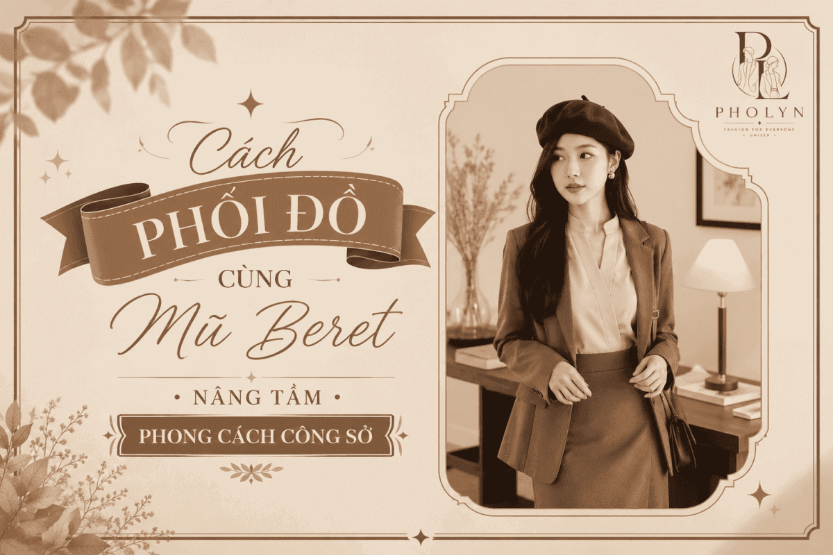 Cách phối đồ cùng mũ Beret