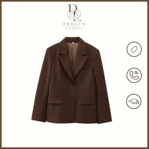 Vest Nữ Công Sở PHOLYN - XANH ĐEN, S